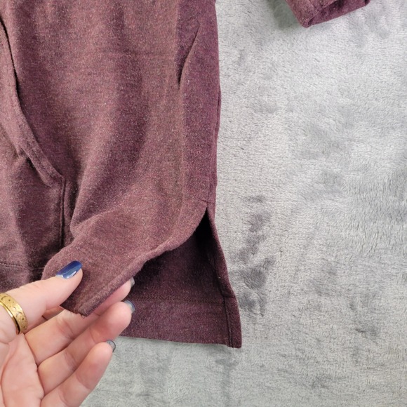 J Jill Pure Jill Womens L Plum Pima Cotton Modal Stretch Knit Tunic Top - Picture 3 of 11